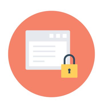 Web koruma vektör simgesi