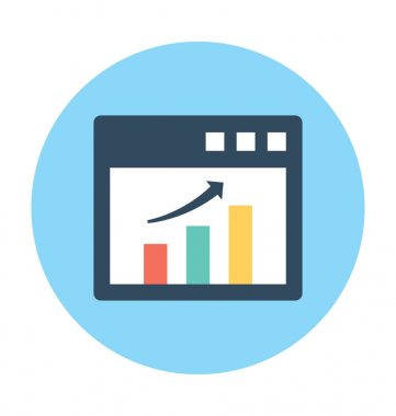 Büyüme grafik vektör simgesi