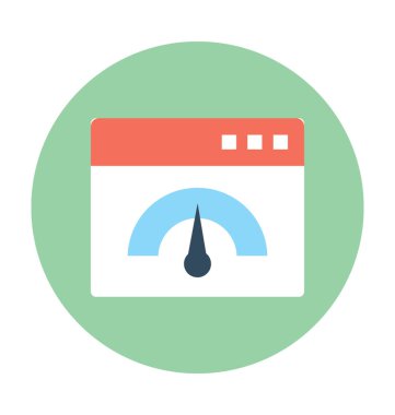 Web sitesi hız vektör simge