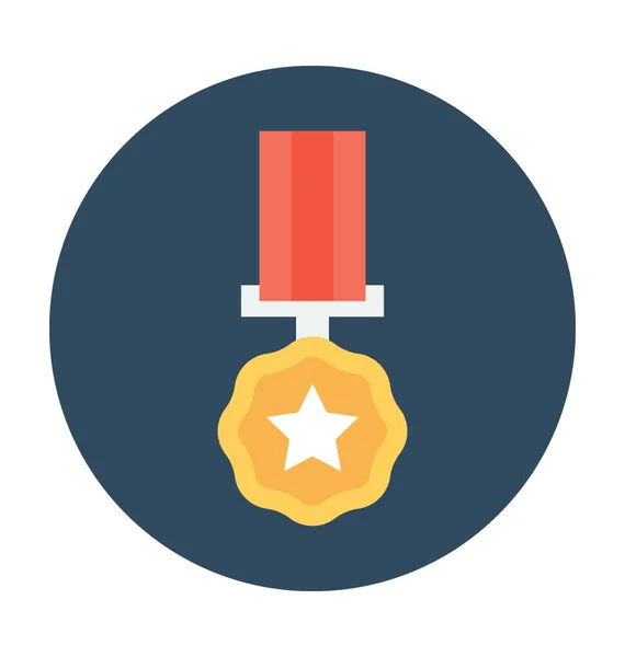 Ster medaille Vector Icon — Stockvector