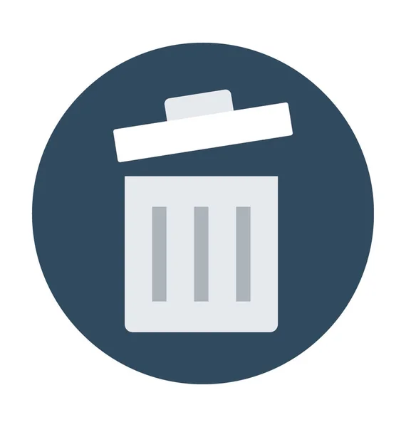 Dustbin Vector Icon — Stock Vector