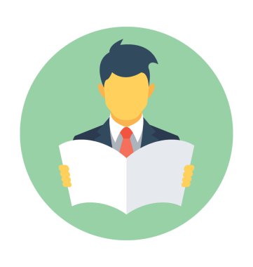 Okuyucu vektör simgesi