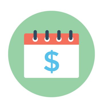 Takvim vektörü simgesi