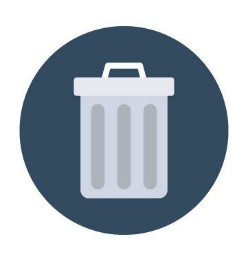 Çöp Kovası vektör simgesi