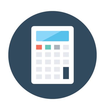 Hesap makinesi vektör simgesi