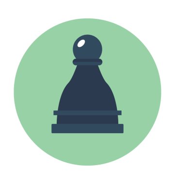 Satranç piyon vektör simgesi