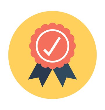 Kalite rozet vektör simgesi