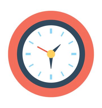 Saat vektör simgesi