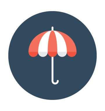 şemsiye vektör simgesi