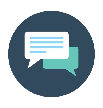 konuşma kabarcığı vektörü simgesi