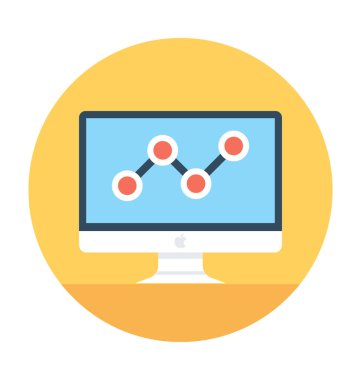 Çevrimiçi grafik vektör simgesi