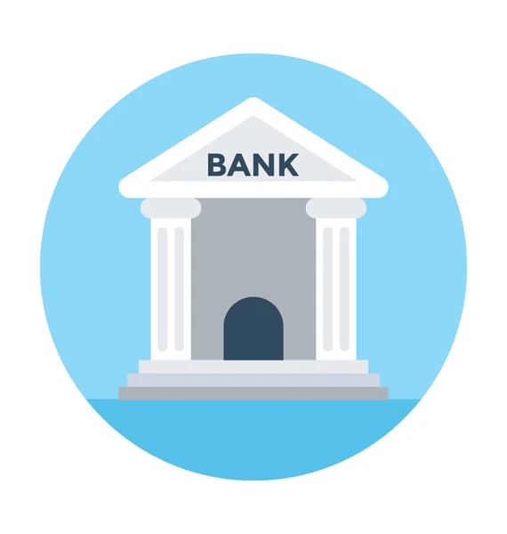 Bank Vector Icon — Stock Vector