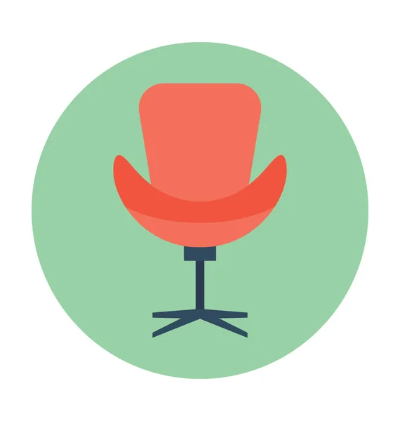 Conferentiedraai-stoel Vector Icon — Stockvector
