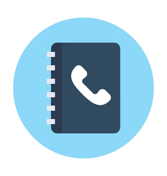 Phone Directory Vector Icon — Stock Vector