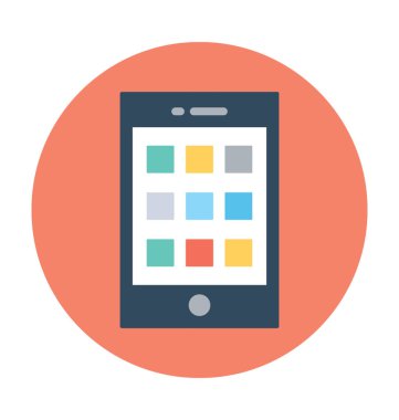 telefon düz vektör simgesi