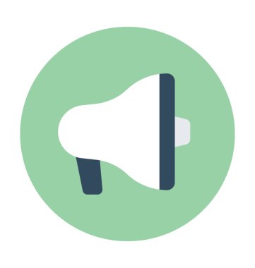 megafon düz vektör simgesi