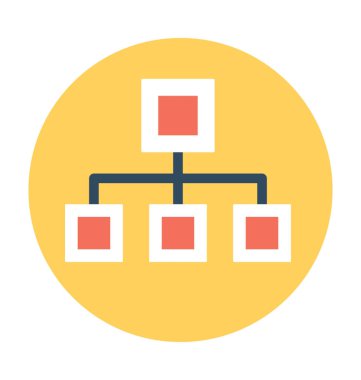 Site Haritası düz vektör simgesi