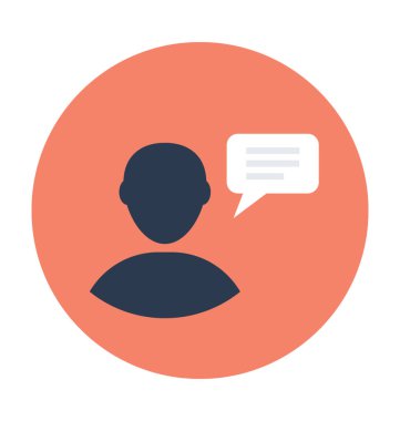 iletişim düz vektör simgesi