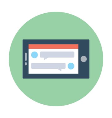 mobil sohbet vektör simgesi