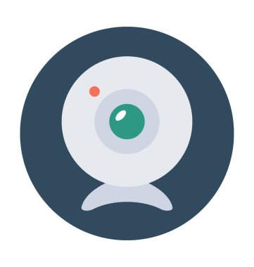 Webcam Düz Vektör Simgesi