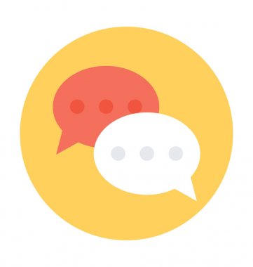 Konuşma baloncukları vektör simgesi