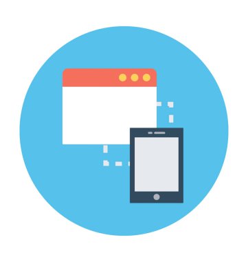 Veri paylaşımı vektör simgesi