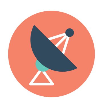 uydu anten vektör simgesi