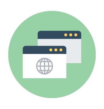 Web sayfası vektör simgesi