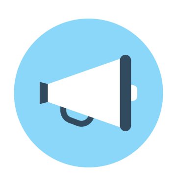 megafon düz vektör simgesi