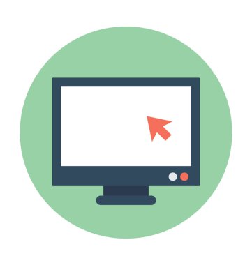 Düz vektör simgesini izle