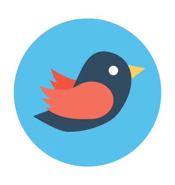 Icona vettoriale logo Twitter — Vettoriale Stock