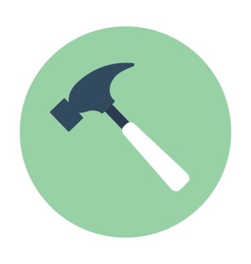 Çekiç Düz Vektör Simgesi