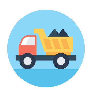 Kamyon vektör simgesini boşalt