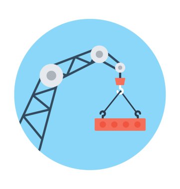 Ağır makine vektör simgesi