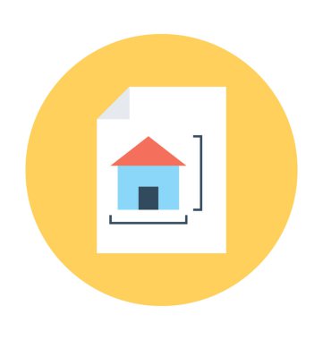 ev planı vektör simgesi