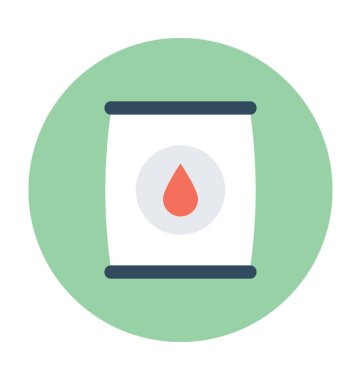 Varil düz vektör simgesi