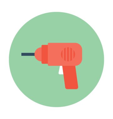 Matkap düz vektör simgesi