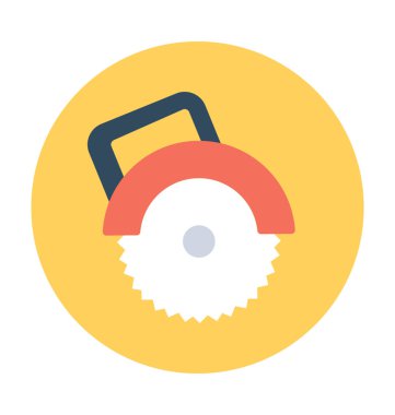 Dairesel testere vektör simgesi