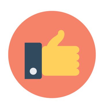 Başparmak yukarıya vektör simgesi