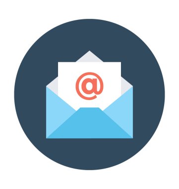 e-posta düz vektör simgesi