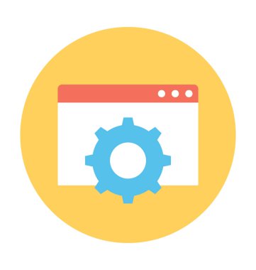 Web ayarı vektör simgesi