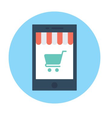 Alışveriş App vektör simgesi