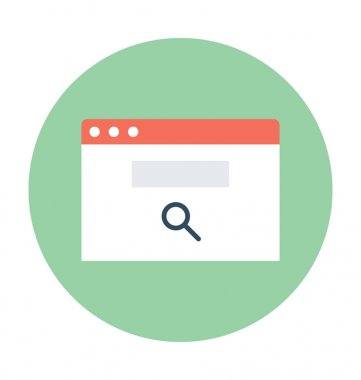 Arama çubuğu vektör simgesi