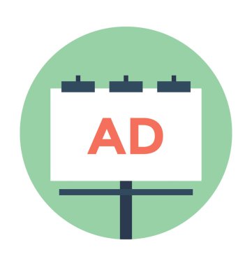 Reklam kurulu vektör simgesi