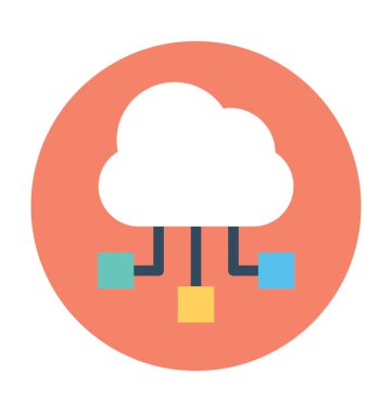 Vektör simge paylaşımı bulut