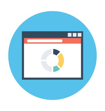 Grafik ekran vektör simgesi