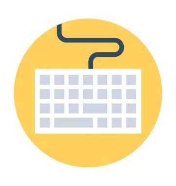 Klavye Düz Vektör Simgesi