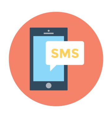 SMS kabarcık vektör simgesi