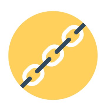 bağlantı düz vektör simgesi