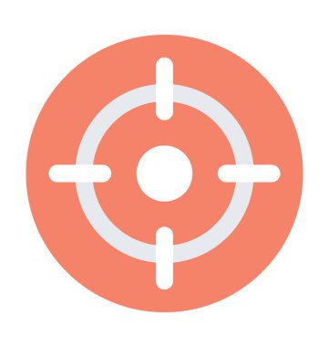 hedef düz vektör simgesi